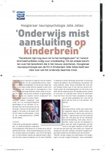 Jelle Jolles over onderwijs en het kinderbrein