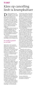 Ingezonden artikel Leeuwarder Courant