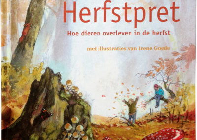 Omslag van het boek Herfstpret, geschreven door Tialda Hoogeveen, illustraties door Irene Goede