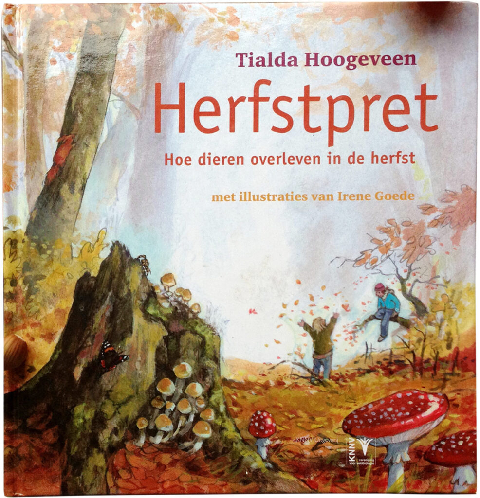 Omslag van het boek Herfstpret, geschreven door Tialda Hoogeveen, illustraties door Irene Goede