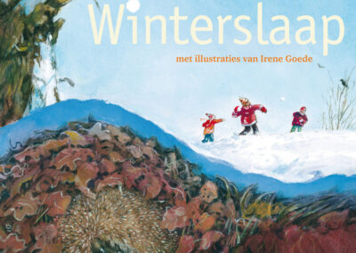 Omslag van het boek Winterslaap. Geschreven door Tialda Hoogeveen, illustraties door Irene Goede