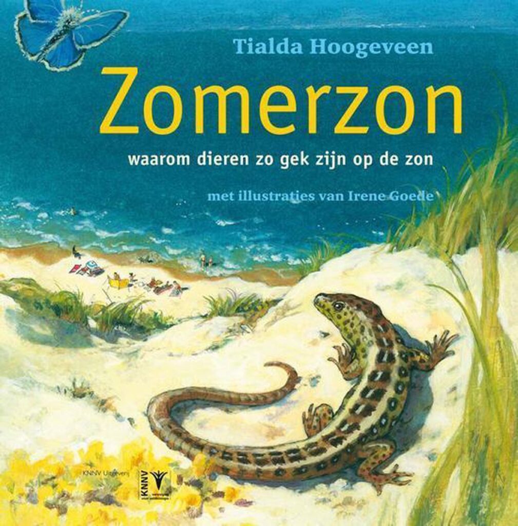 Omslag Zomerzon. Geschreven door Tialda Hoogeveen, illustraties door Irene Goede