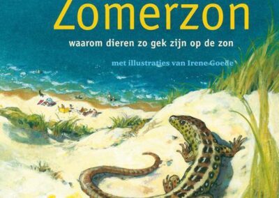 Omslag Zomerzon. Geschreven door Tialda Hoogeveen, illustraties door Irene Goede